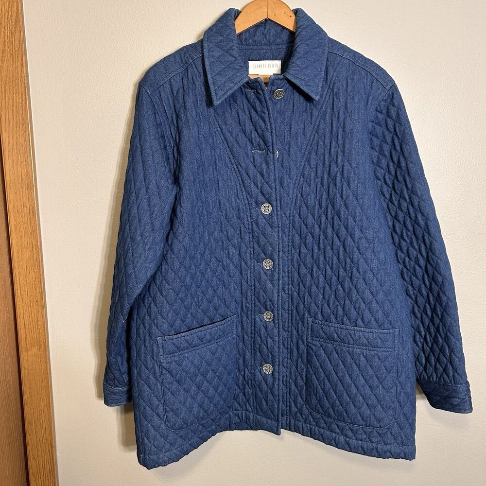 Charles Keath Medium Women’s Jacket Quilted 100% Cotton Cottage Core